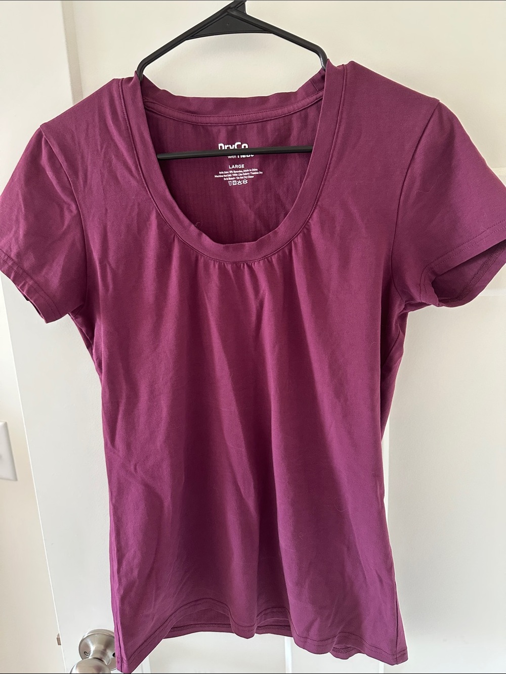 Dryco Purple Scoop Neck Women's Top